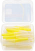 EXCEART 40pcs Interdental Picks Dental Brush Picks, Yellow 0.4mm Dental Floss Cleaners