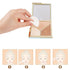 50 Pieces White Round Makeup Sponge, Facial Powder Puff Cosmetic Blender for All Skin Types, Wet and Dry Dual Use