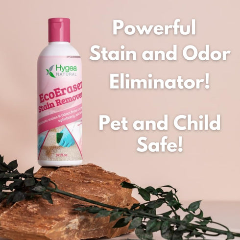 EcoEraser Stain & Odor Remover, Liquid Formula for Carpet, Rugs, Upholstery (32 oz)
