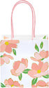 Sparkle and Bash Mini Gift Bags with Handles, 12-Pack, 5 x 5 x 3 in, Pink Floral & Animal Assortment for Party Favors