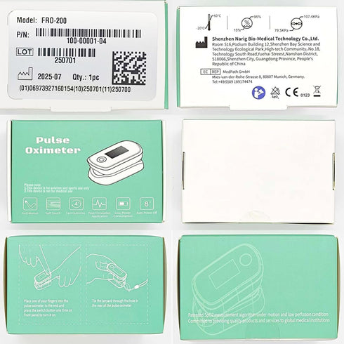 Koshna SpO2 Fingertip Pulse Oximeter with Respiration Rate Monitor, Advanced Sensor Technology for Precise & Stable