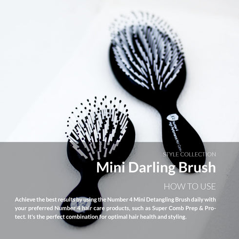 Mini Detangling Brush | Anti-Breakage Hairbrush for Wet or Dry Hair, Minimizes Pain and Protects Against Split Ends
