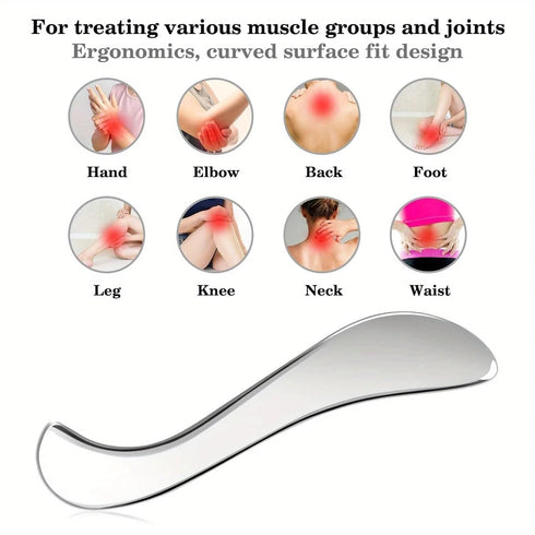 Yiodauh 3 Set Scraping Massage Tool Muscle Fascia Knife Multi-Functional Release Massage Exercise Scraping Gym