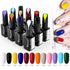 VENALISA 15ml Dark Red Gel Nail Polish - Burgundy Claret-Red Soak Off UV LED Nail Gel for DIY Manicure