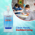 Pack 2 (900ml, 30 oz) Latalia Hand Sanitizer - off Travel Hand Sanitizers - Unscented Mini Clean Scent Non-Drying