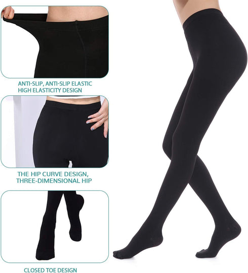 Whryspa 20-30mmHg 2 Men Women's Medical Compression Varicose Veins Socks Pressure Level Anti-Fatigue Pantyhose