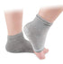 Makhry 2 Pairs Moisturizing Silicone Gel Heel Socks for Dry Cracked Skin, Open Toe Recovery