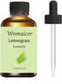 Lemongrass Essential Oil 4 Oz - 100% Pure Organic Oil for Diffuser, DIY Soap, Candle, Skin, Massage & Aromatherapy