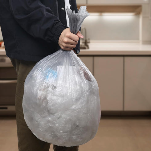 7 Gallon Kitchen Garbage Bags - Grey Trash Bags