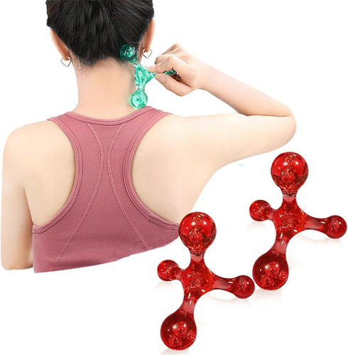 Xemz Manual Trigger Point Massage Tool, 2 Pcs 4 Knob Massager Deep Tissue