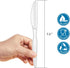 POSATE White Plastic Knives, Heavyweight, 100 Count by POSATE