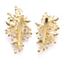 Wedding Hair Clips (2 Pcs) - Rhinestone Pearl Accessories for Bridal Women (Gold)
