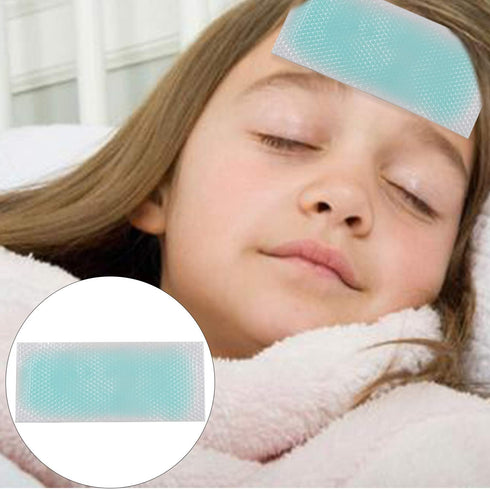 20 Sheets Fever Cooling Gel Patches - Cooling Forehead Strips for Headache, Toothache, Fatigue Relief