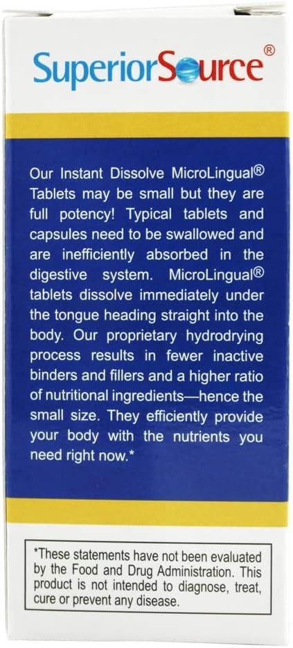 Superior Source Children’s Vitamin D3 400 IU, 100 Count MicroLingual Tablets, Immune Support, Strong Bones and Teeth,