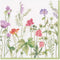 Caspari French Floral Paper Cocktail Napkins - 40 Count
