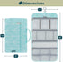 PAVILIA Hanging Toiletry Bag for Women Men, Waterproof Travel Kit Organizer, Roll Up Makeup Bag Accessories (Teal