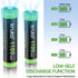 Kruta Solar Lights Batteries AAA 1100mah High Capacity 1.2V Ni-MH Rechargeable for Outdoor Solar Lights, Pack of 8