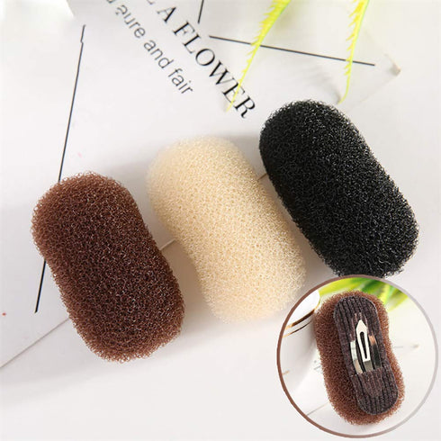 Volume Hair Base Inserts, Bump It Up Hair Pads, 2 Count, Beige Hair Styling Clip