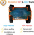 BodyMoves Kid's Ankle Brace Support, PLUS Hot and Cold Ice Pack (Active Blue, MED for Big Kids)