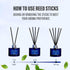 Escape Scented Reed Diffuser with Sticks, 6.7 Oz (200ml) Home Fragrance for Bathroom, Bedroom Decor