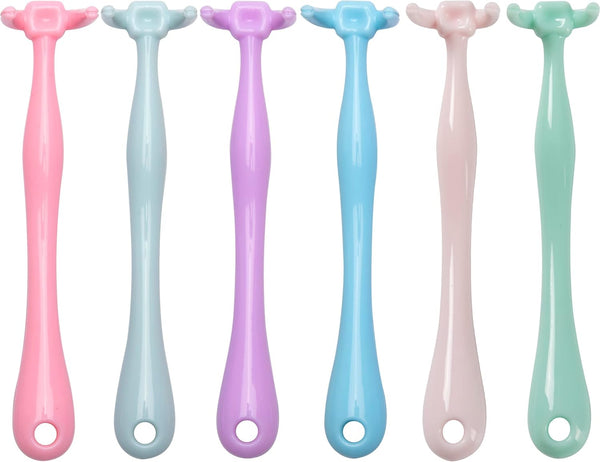Design Colorful Floss Holder, Reusable Dental Floss Handle for Adults and Kids, NO-Waste Flosser