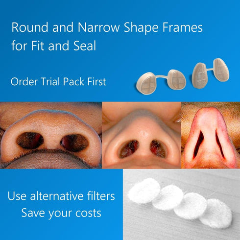 WoodyKnows Super-Defense Nasal Filters - Seasonal Allergies and Pollution Aid, Protection for Public Transportation