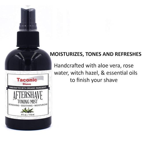 Taconic Shave All Natural Aftershave and Toning Mist, Alcohol Free, Soothes and Calms Skin