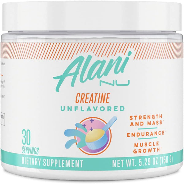 Alani Nu Creatine Monohydrate Powder | Unflavored | Micronized | 30 Servings - Gluten Free, Sugar Free, Vegan