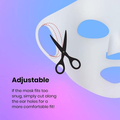 Lindo Silimask Reusable Anti-Wrinkle Silicone Face Mask Holder for Sheet Masks, 2 Pack with Travel Pouch Included