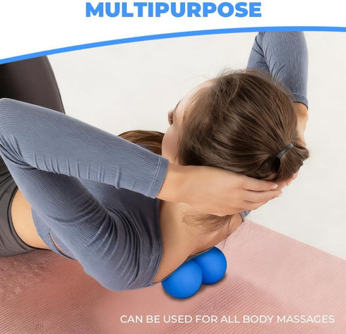 KYKJHEYDD KYKJEYDD Peanut Massage Ball - Double Lacrosse Ball for Deep Tissue Massage & Myofascial Release, Medium