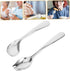 Hemoton 1 Set Elderly Tableware, Angled Grip Spoon, Handicapped Fork Spoon, Disability Aid Utensils, Stainless Steel