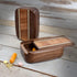 Pocket-Sized Pill Organizer - Standard Walnut Wood with Burl Maple Inlay