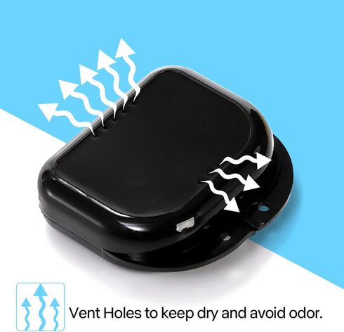 ZENFUN 40 Packs Retainer Case with Vent Holes - Dental Storage Container Box for Aligners, 8 Colors