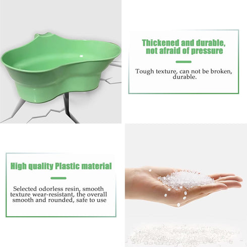 Emesis Basin, Arc Design Bed Mouthwash Cup, Wide Mouth for Oral Care, Plastic Vomit Basin for Elderly Patients