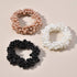 Ruihfas 3Pcs Fashion Korean Hair Scrunchies Accessories Beaded Elastic Hair Ties for Women Girls