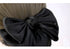 Women's Professional Ribbon Hair Clip with Black or Navy Chignon Cover, Barrette Bow-knot Decor
