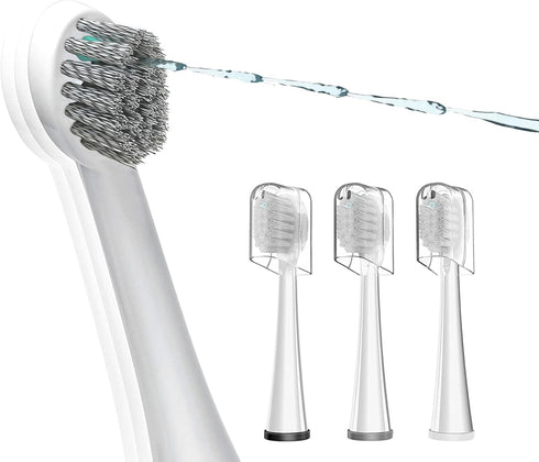 Replacement Brush Heads for Waterpik Sonic Fusion 2.0, 3 Count White, Hard Bristles