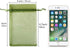 HRX Package 100pcs Olive Green Organza Drawstring Bags - 4 x 6 inch Candy Mesh Gift Bags Jewelry Pouches
