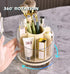 360 Rotating Makeup Organizer, Cosmetic Display Case, Makeup Brush Holder, Lipstick Organizer for Bathroom, Vanity