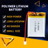 3.7V 650mAh 603040 Lipo Battery Rechargeable Lithium Polymer Ion Battery Pack with PH2.0mm JST Connector