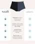 Saalt Comfort Modal CloudShort Period Underwear - Super Absorbency - Keeps You Dry from All Leaks (Medium, Volcanic