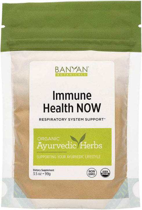 Banyan Botanicals Immune Health NOW – Organic Herbal Immune Booster Powder for Respiratory & Immune Support