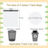90 Count 4 Gallon Drawstring Trash Bags, Small 15 Liter Garbage Bags