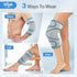 Hilph Knee Ice Pack Wrap, Reusable Hot Cold Compression for Knee Pain Relief, Meniscus Tear, ACL, Swelling (Grey)