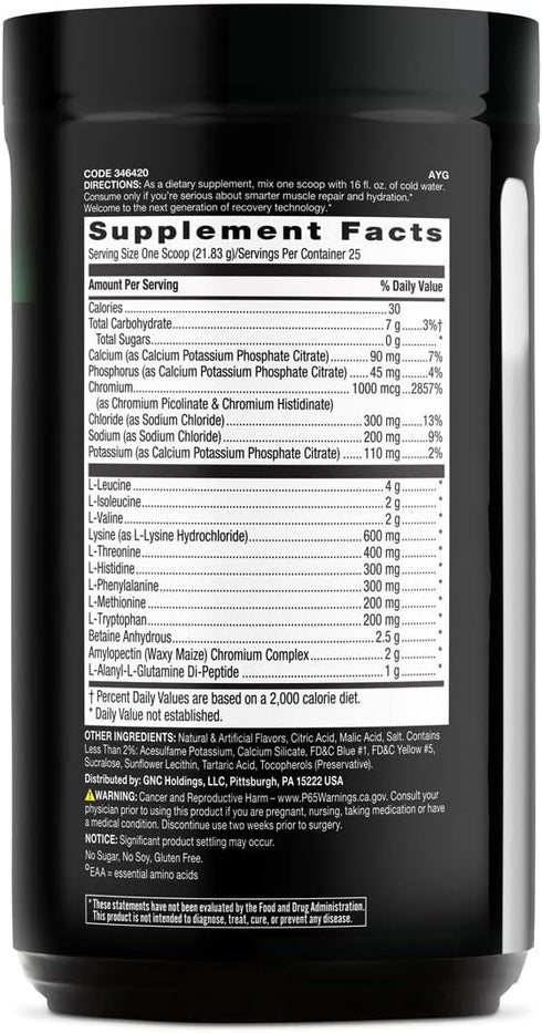 BEYOND RAW Precision Amino | Gummy Worm | Recovery & Power Amino Acid Formula | 25 Servings | Fuel Muscles