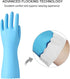 Bamllum Rubber Cleaning Gloves - 3 Pairs Latex Free Kitchen Gloves with Cotton Liner, Non-Slip Waterproof (Medium)
