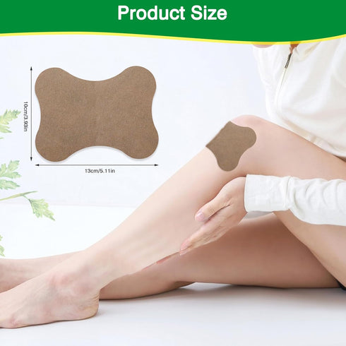 Knee Patches: 60 Count Warming Herbal Plaster for Long Lasting Relief for Knee, Shoulder, Back, Neck, Waist