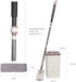 Micro Flat Mop & Bucket System, Hands-Free Wringing, 3 Washable Microfiber Pads for Floor Cleaning