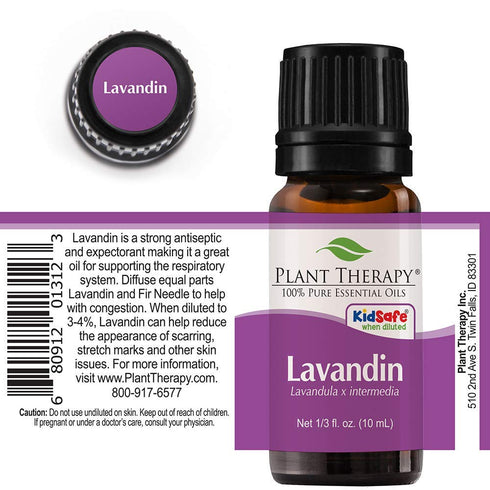 Plant Therapy Lavandin Essential Oil, 10 mL (1/3 oz), 100% Pure, Undiluted