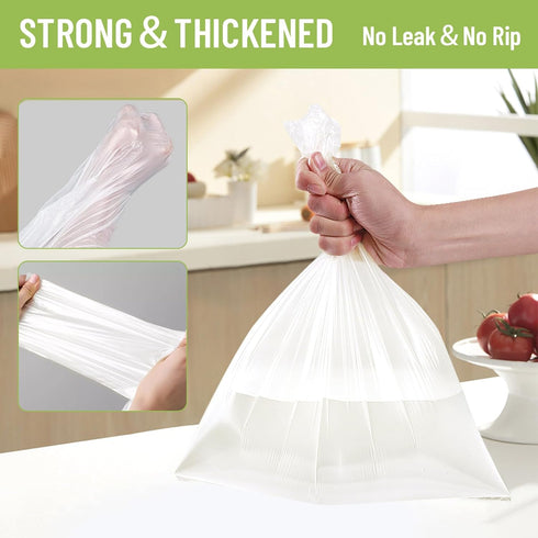 Small Trash Bags 4 Gallon, 100 Count Unscented Mini Garbage Bags for Bathroom Trash Can Liners